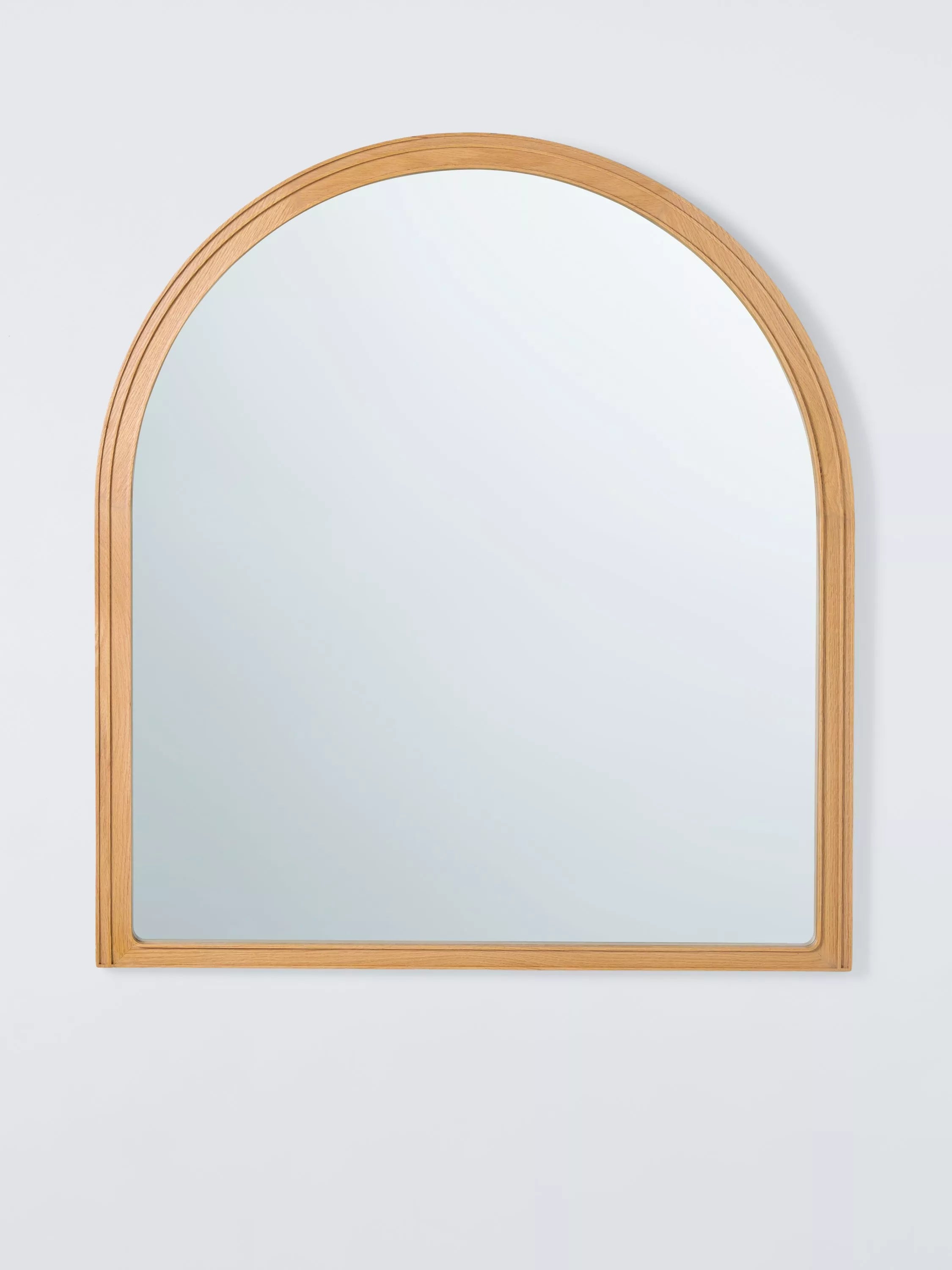 John Lewis overmantel wall mirror natural oak 105x95cm - British product