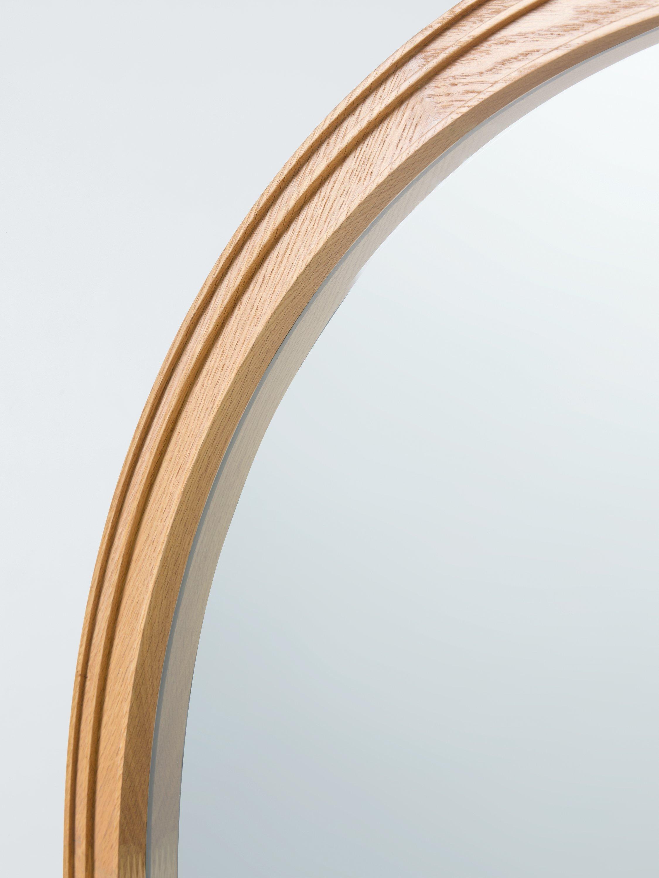 John Lewis overmantel wall mirror natural oak 105x95cm - British product