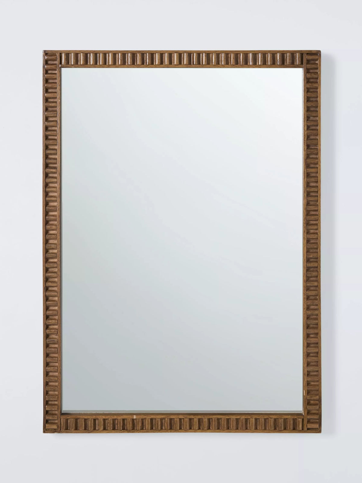 John Lewis step wood frame walnut wall mirror 70x50cm (British brand)
