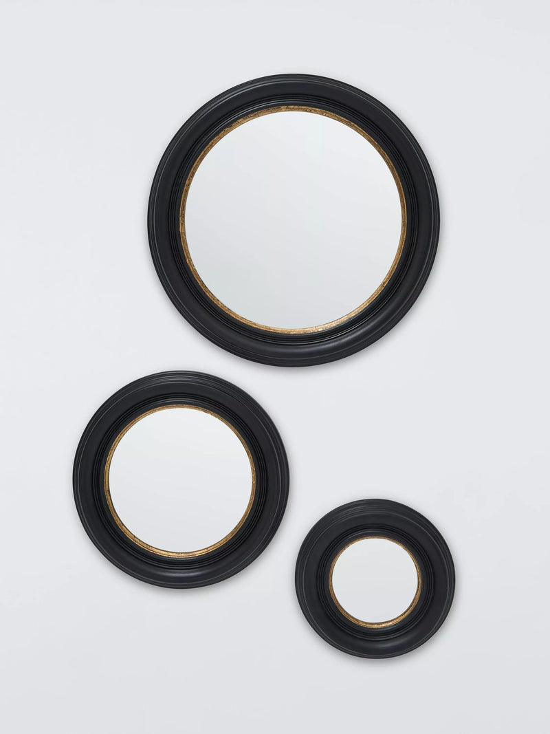 John Lewis wall mirror set black gold - British product