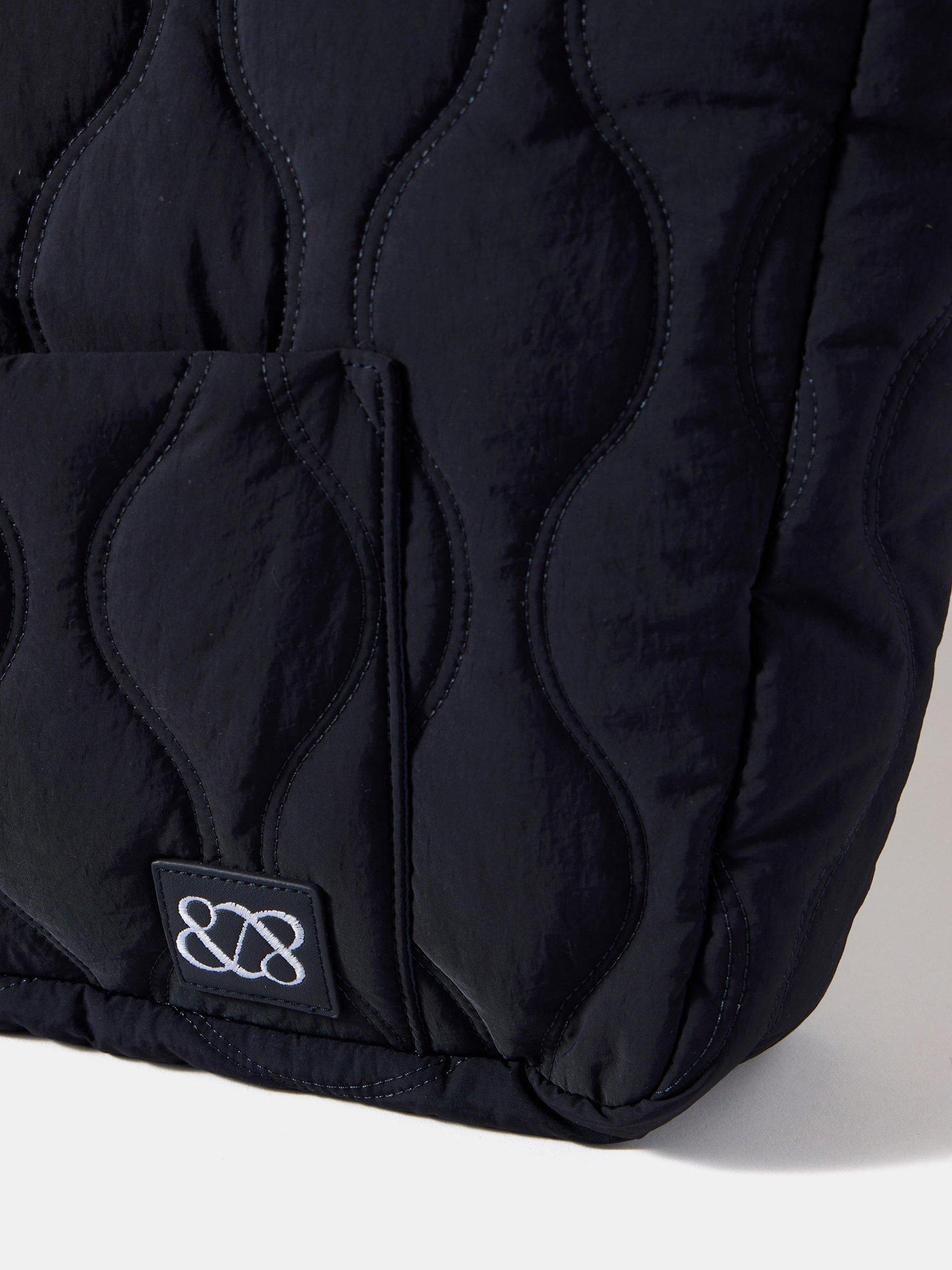 Mint Velvet blue quilted tote bag - British product