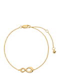 Monica Vinader Infinity chain bracelet gold plated vermeil - British product