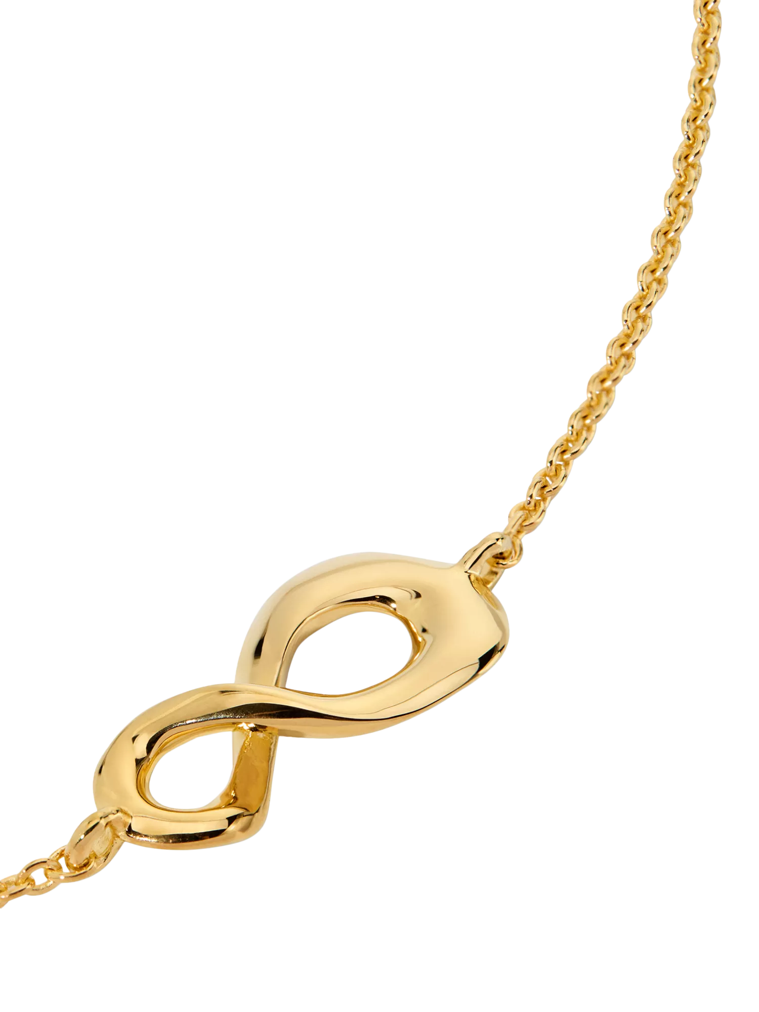 Monica Vinader Infinity chain bracelet gold plated vermeil - British product