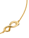 Monica Vinader Infinity chain bracelet gold plated vermeil - British product