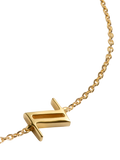 Monica Vinader gold Initial Z chain bracelet, UK version