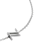 Monica Vinader initial Z silver chain bracelet, imported from the UK