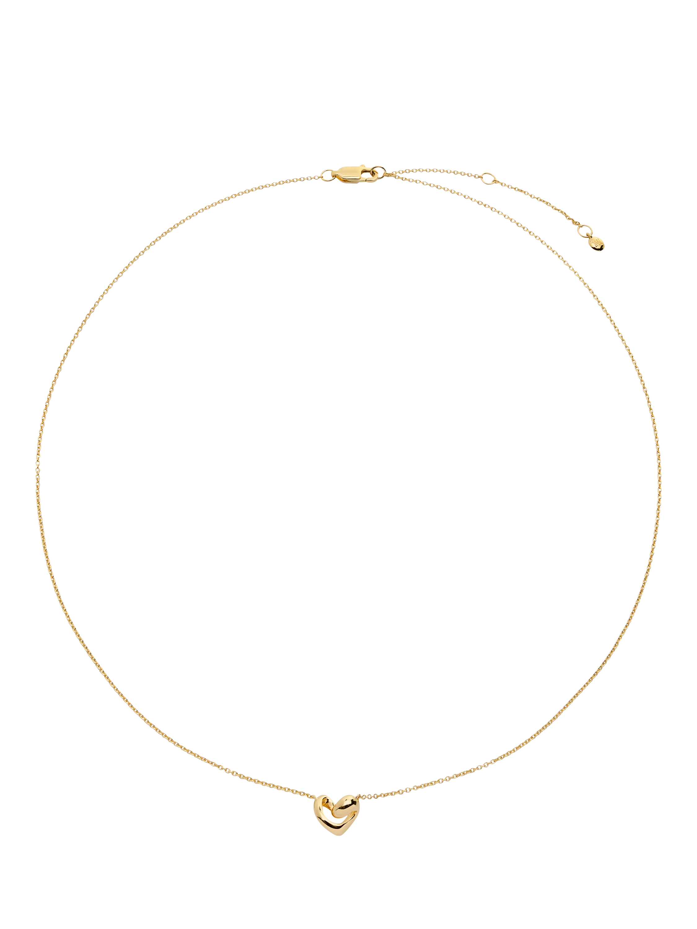 Monica Vinader Infinity Heart Necklace in Gold, UK version