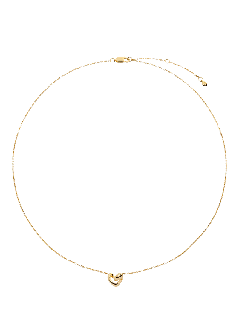 Monica Vinader Infinity Heart Necklace in Gold, UK version