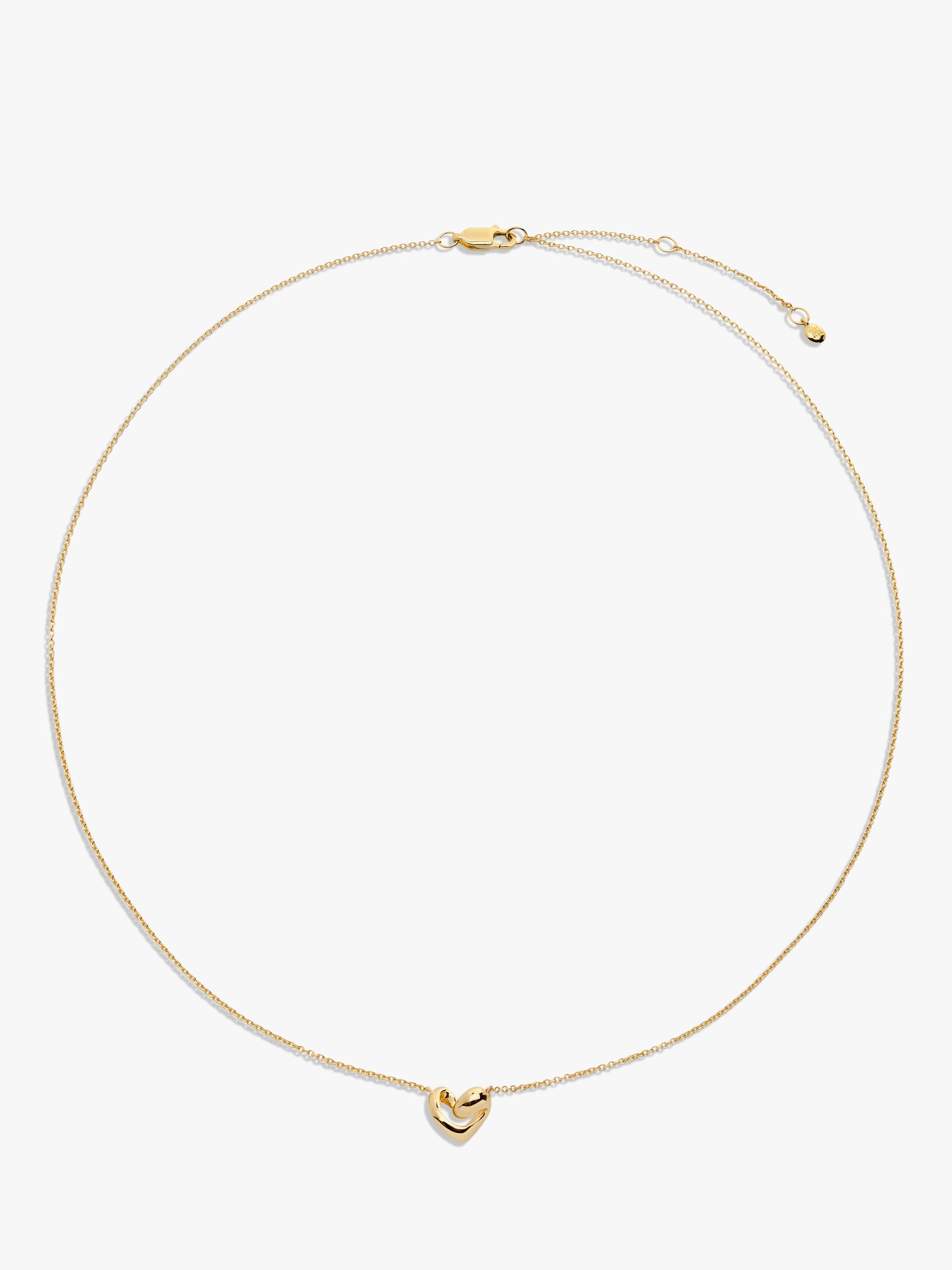 Monica Vinader Infinity Heart Necklace in Gold, UK version