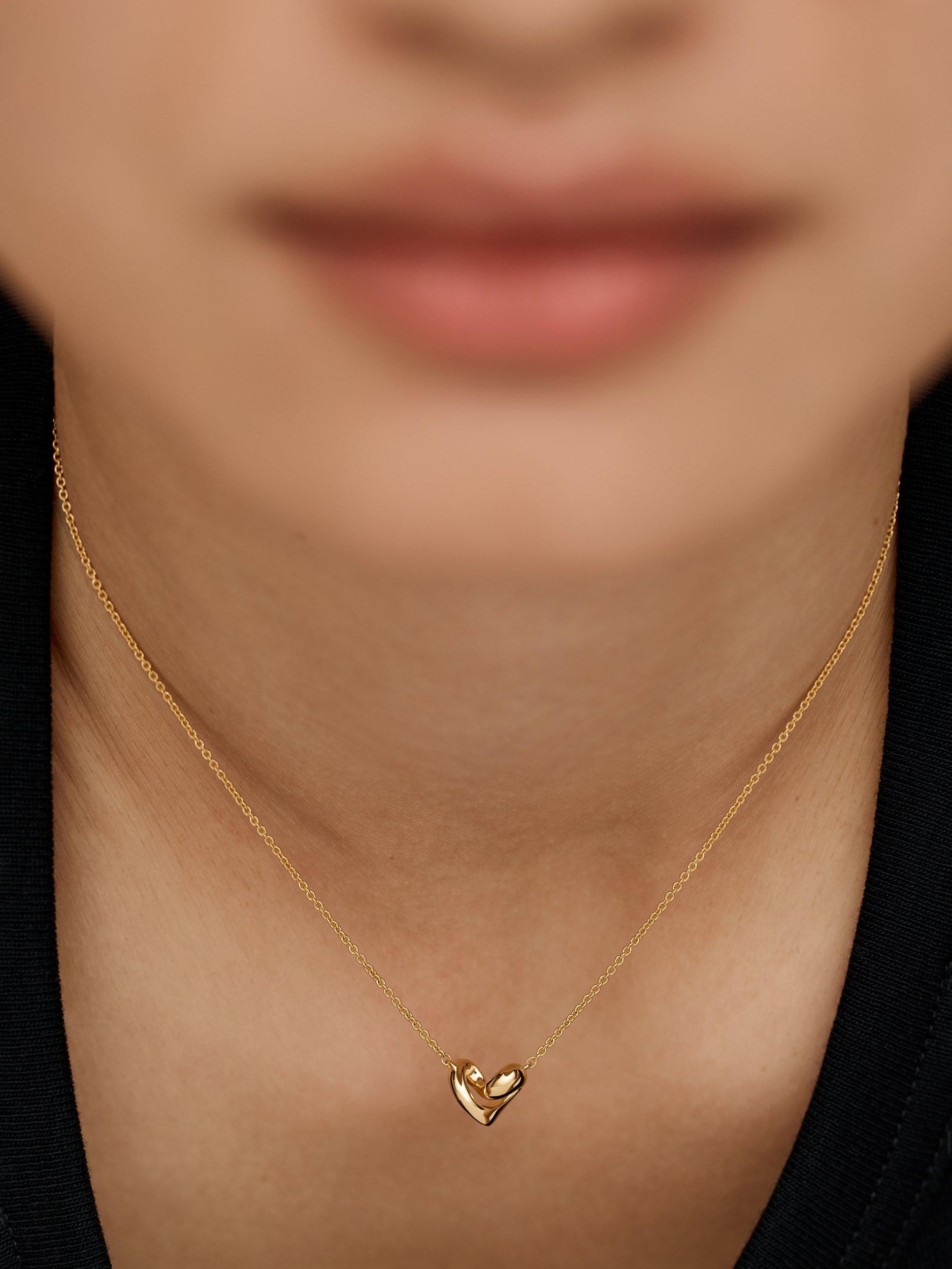 Monica Vinader Infinity Heart Necklace in Gold, UK version