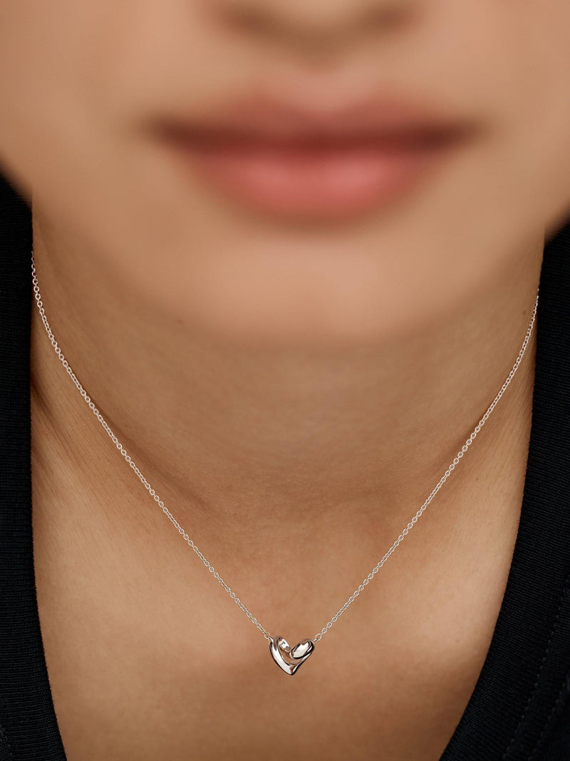 Monica Vinader Infinity Heart pendant necklace silver - British product
