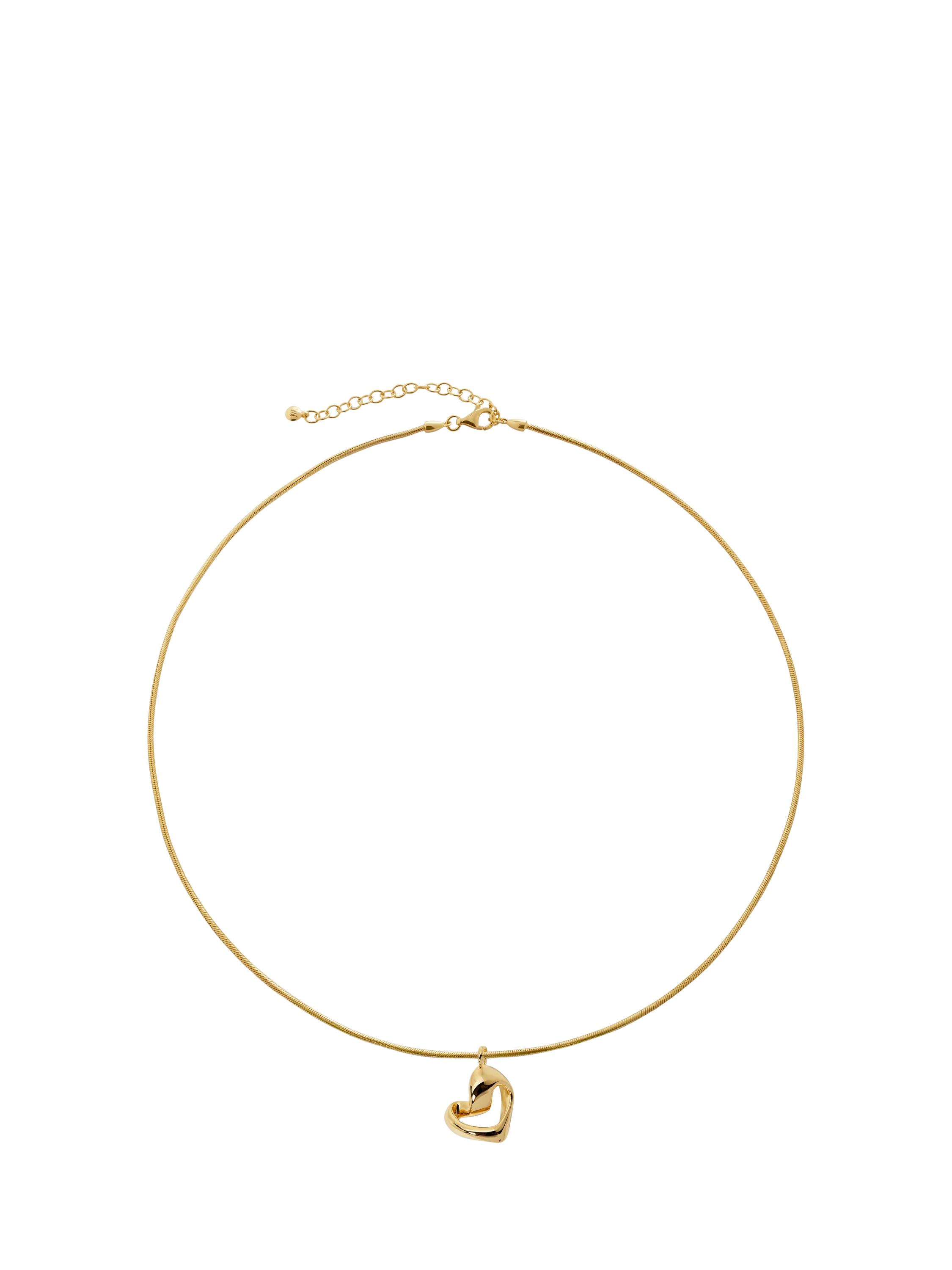Monica Vinader Infinity Heart pendant necklace gold vermeil, imported from the UK