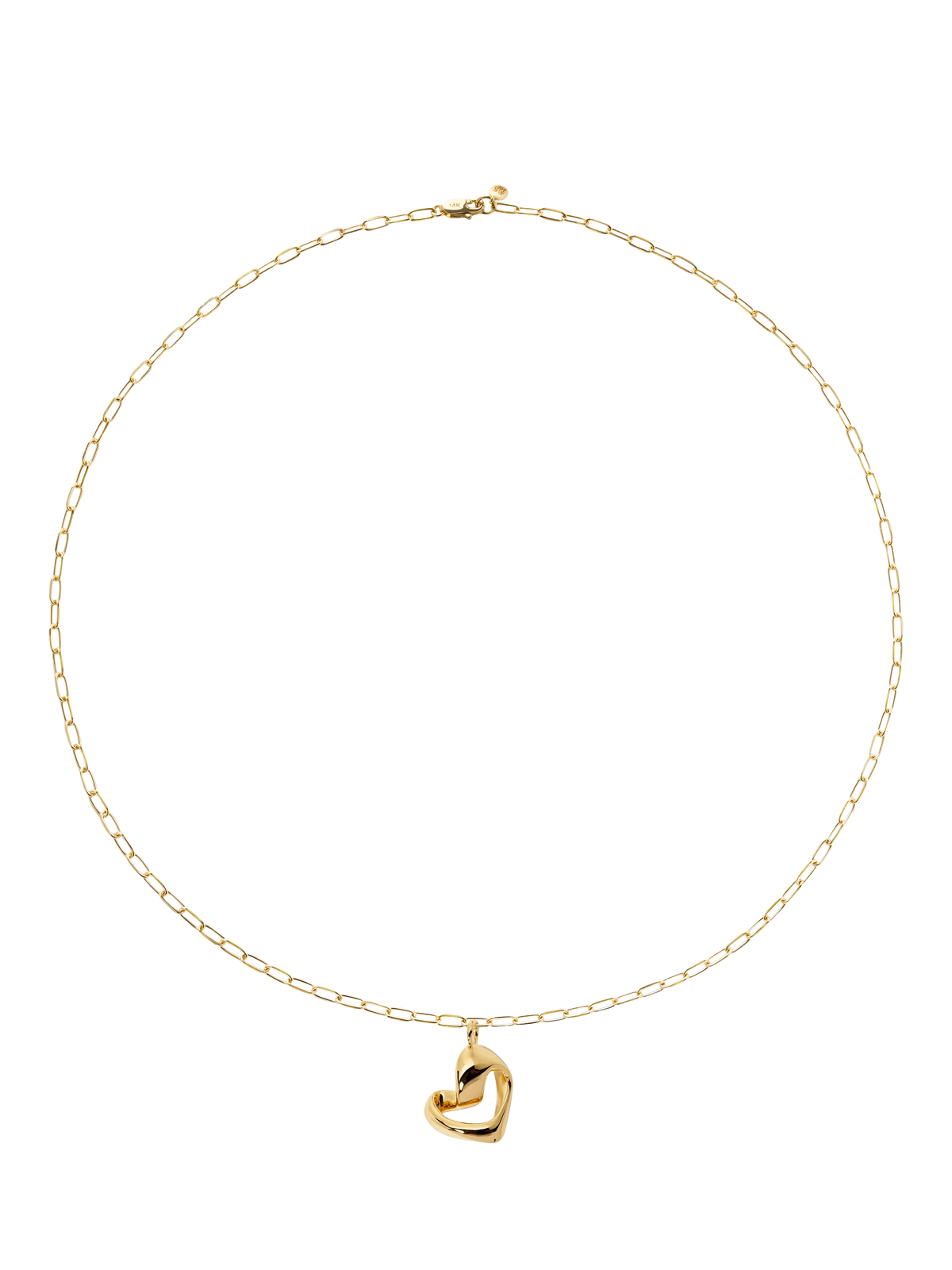 Monica Vinader Infinity Heart gold pendant necklace (British brand)
