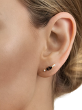 DPT Antwerp stud earrings quartz diamond, imported from the UK