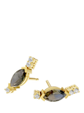 DPT Antwerp stud earrings quartz diamond, imported from the UK