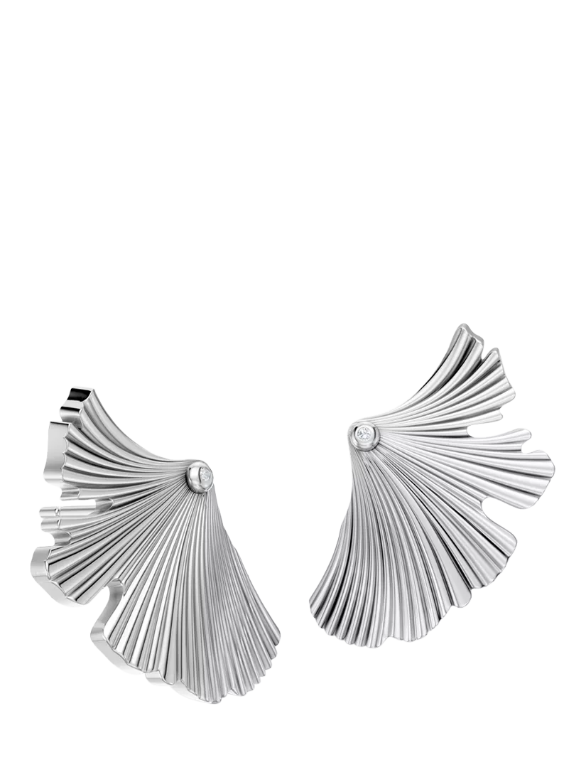 DPT Antwerp diamond fan stud earrings, imported from the UK