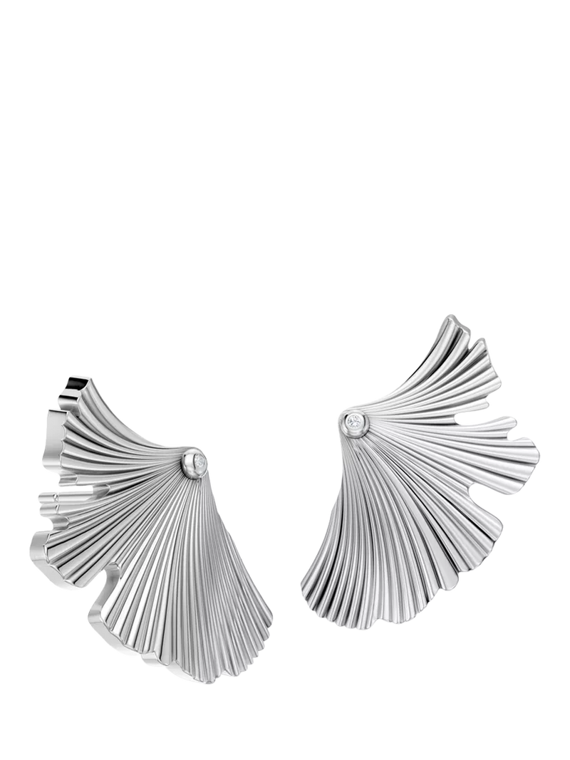DPT Antwerp diamond fan stud earrings, imported from the UK