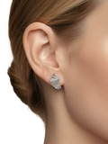 DPT Antwerp diamond fan stud earrings, imported from the UK