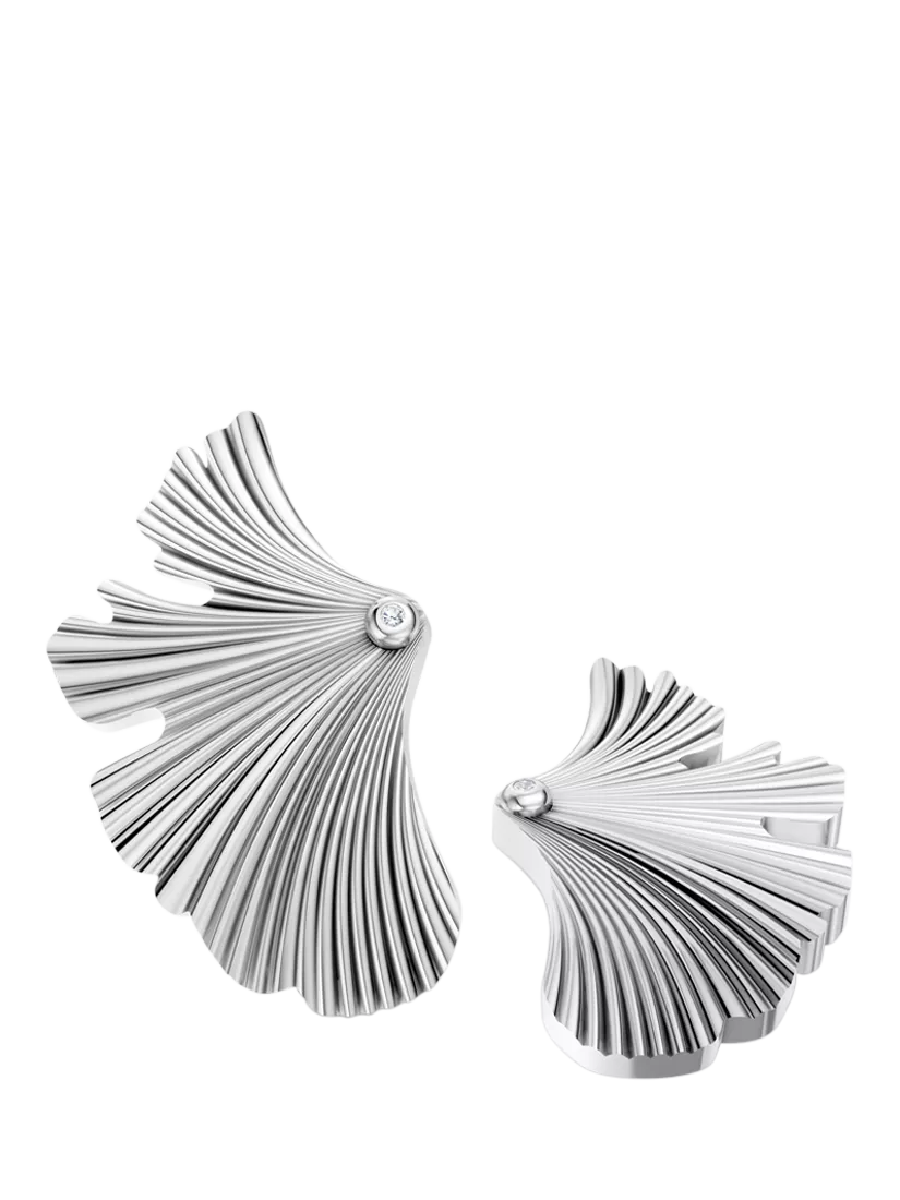 DPT Antwerp diamond fan stud earrings, imported from the UK
