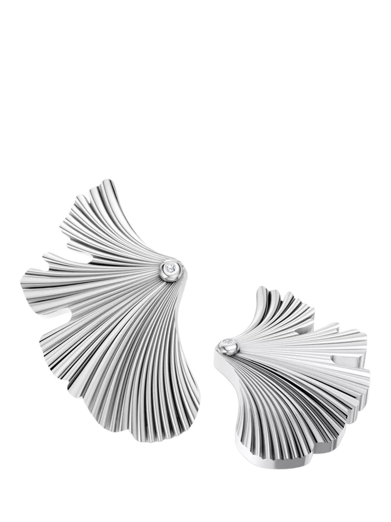DPT Antwerp diamond fan stud earrings, imported from the UK
