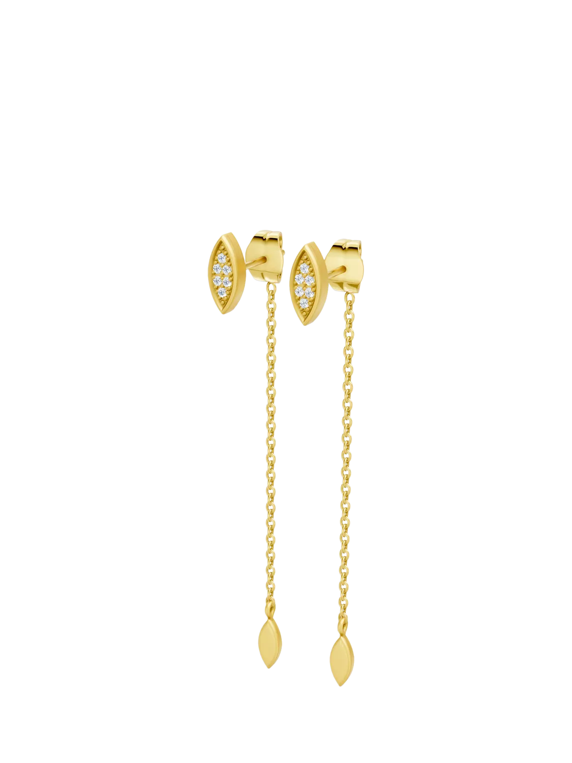 DPT Antwerp Diamond Marquise Drop Earrings