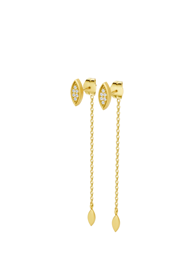 DPT Antwerp Diamond Marquise Drop Earrings