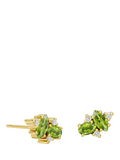 DPT Antwerp peridot diamond stud earrings, imported from the UK