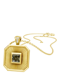 DPT Antwerp pendant necklace quartz diamond octagonal, UK version