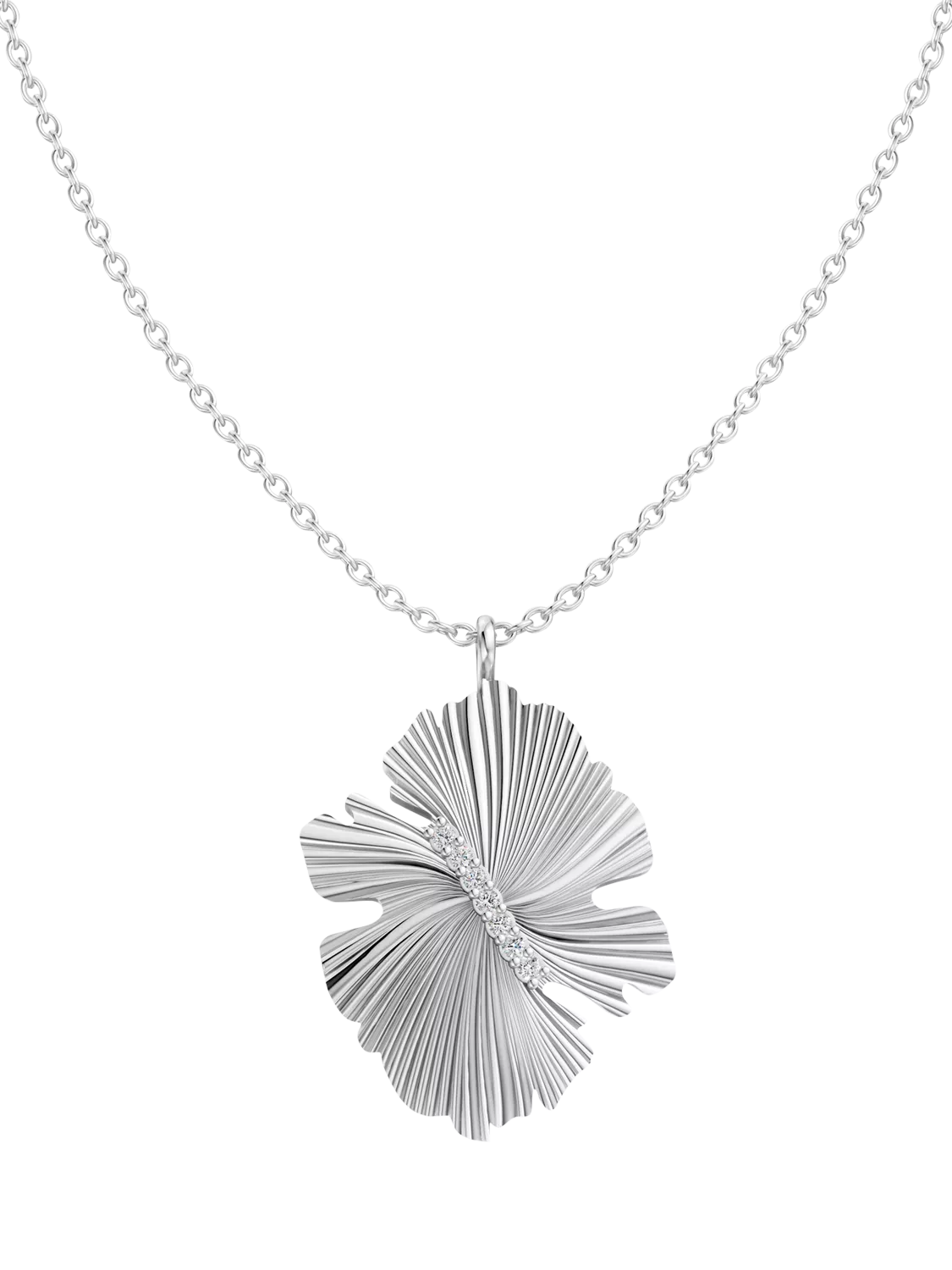 DPT Antwerp diamond fan pendant necklace, UK version