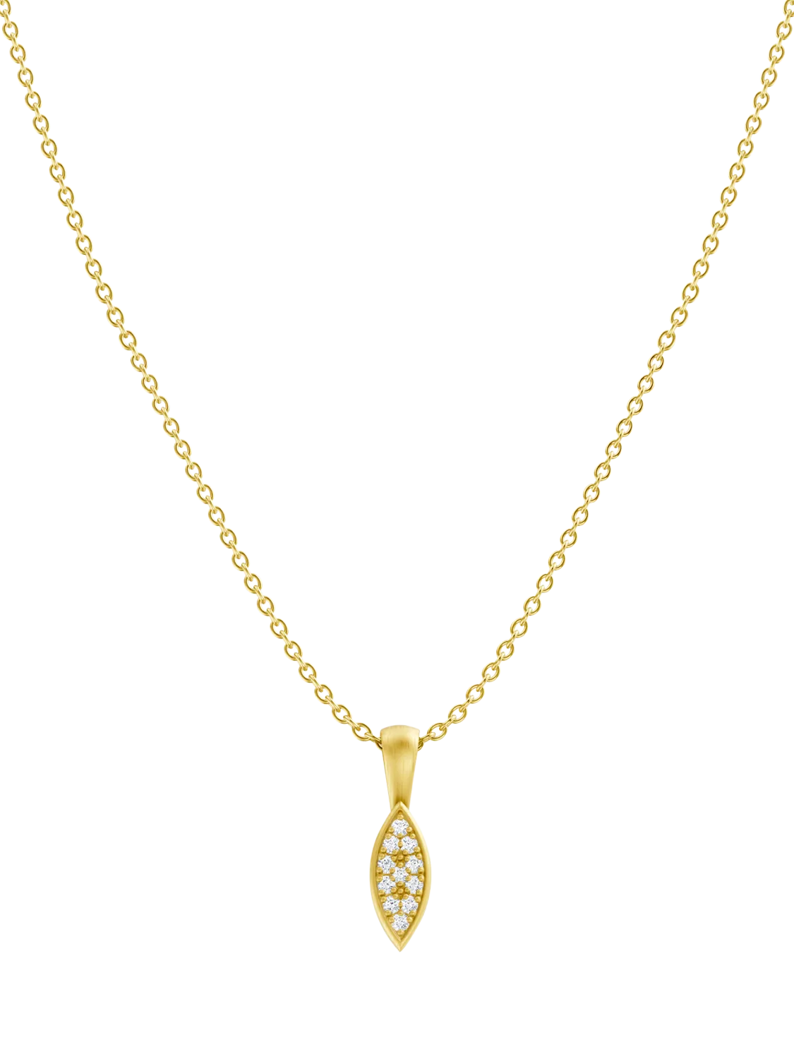 DPT Antwerp diamond marquise pendant necklace (British brand)