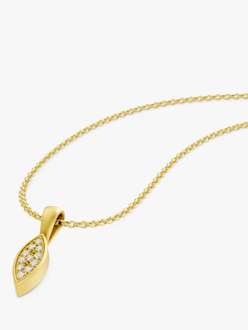 DPT Antwerp diamond marquise pendant necklace (British brand)