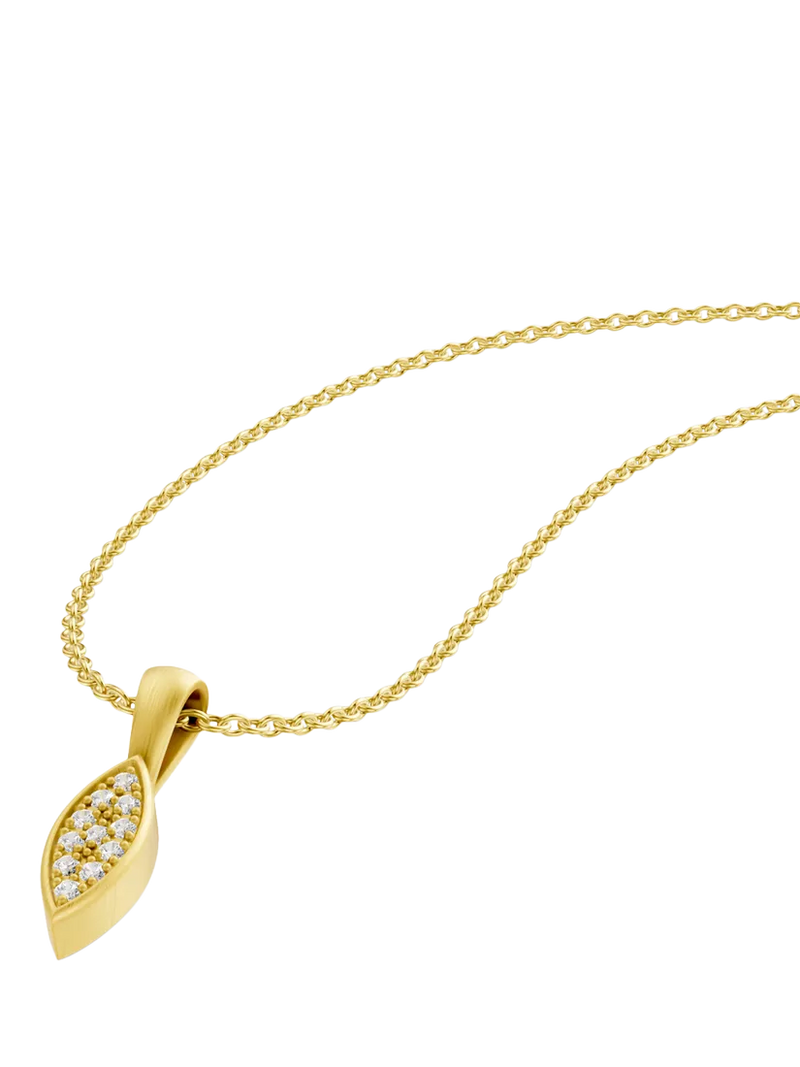 DPT Antwerp diamond marquise pendant necklace (British brand)