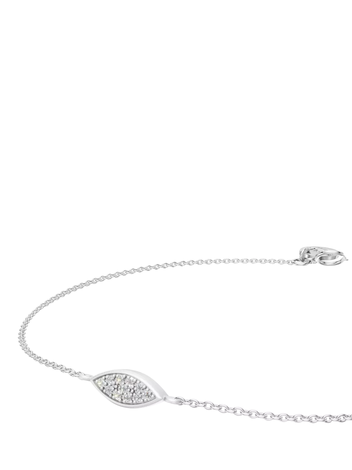 DPT Antwerp diamond marquise chain bracelet sterling silver - British product