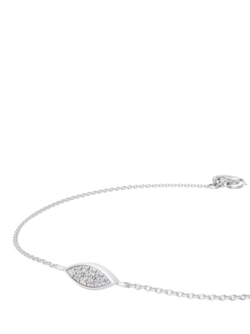 DPT Antwerp diamond marquise chain bracelet sterling silver - British product