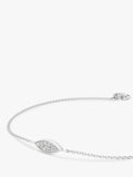 DPT Antwerp diamond marquise chain bracelet sterling silver - British product