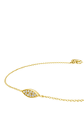DPT Antwerp diamond marquise chain bracelet gold plated 11 diamonds (British brand)