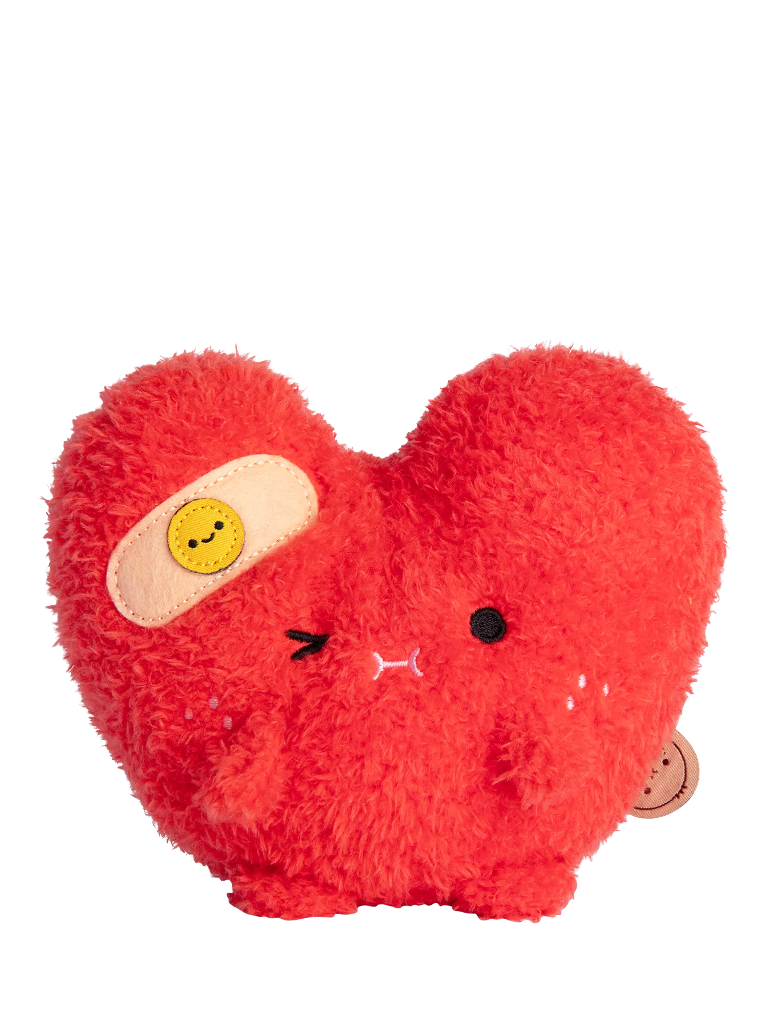 Noodoll Riceache heart-shaped soft toy with plaster - British product