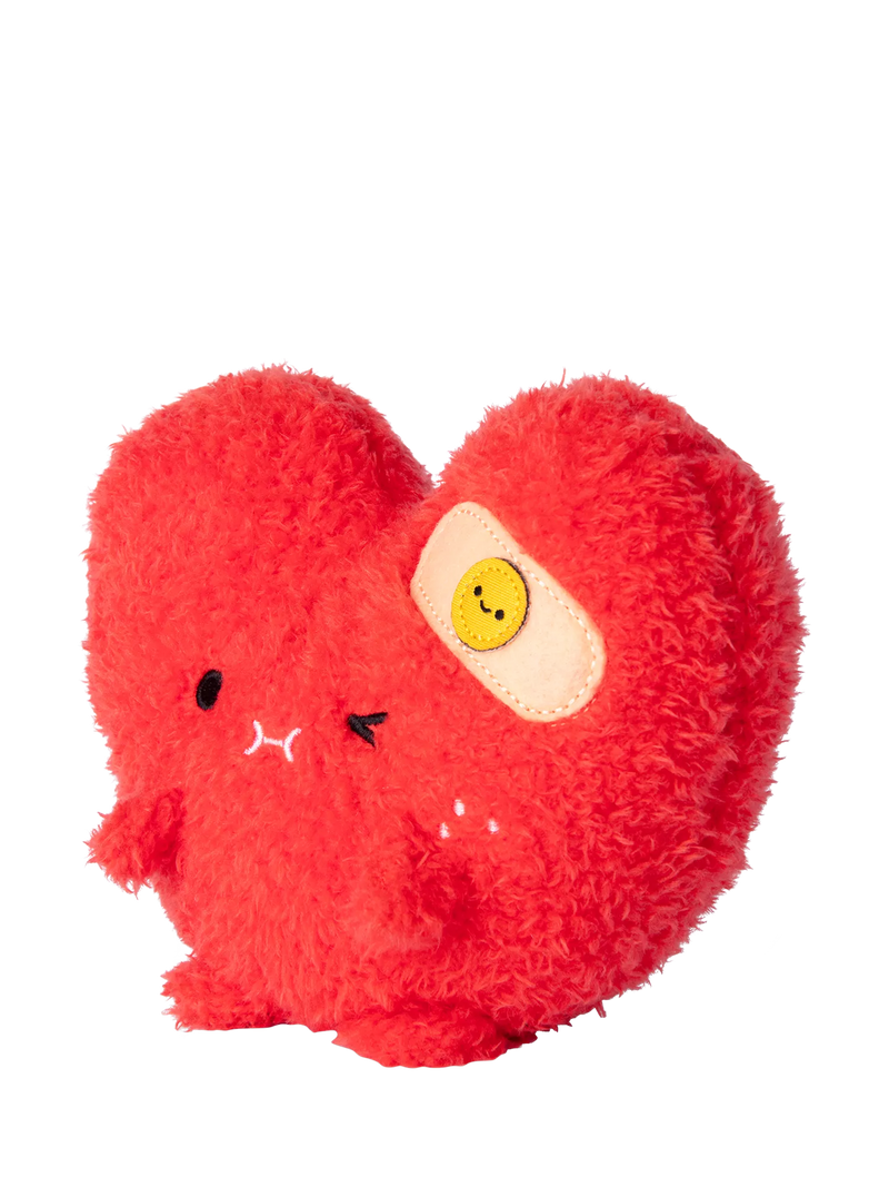 Noodoll Riceache heart-shaped soft toy with plaster - British product