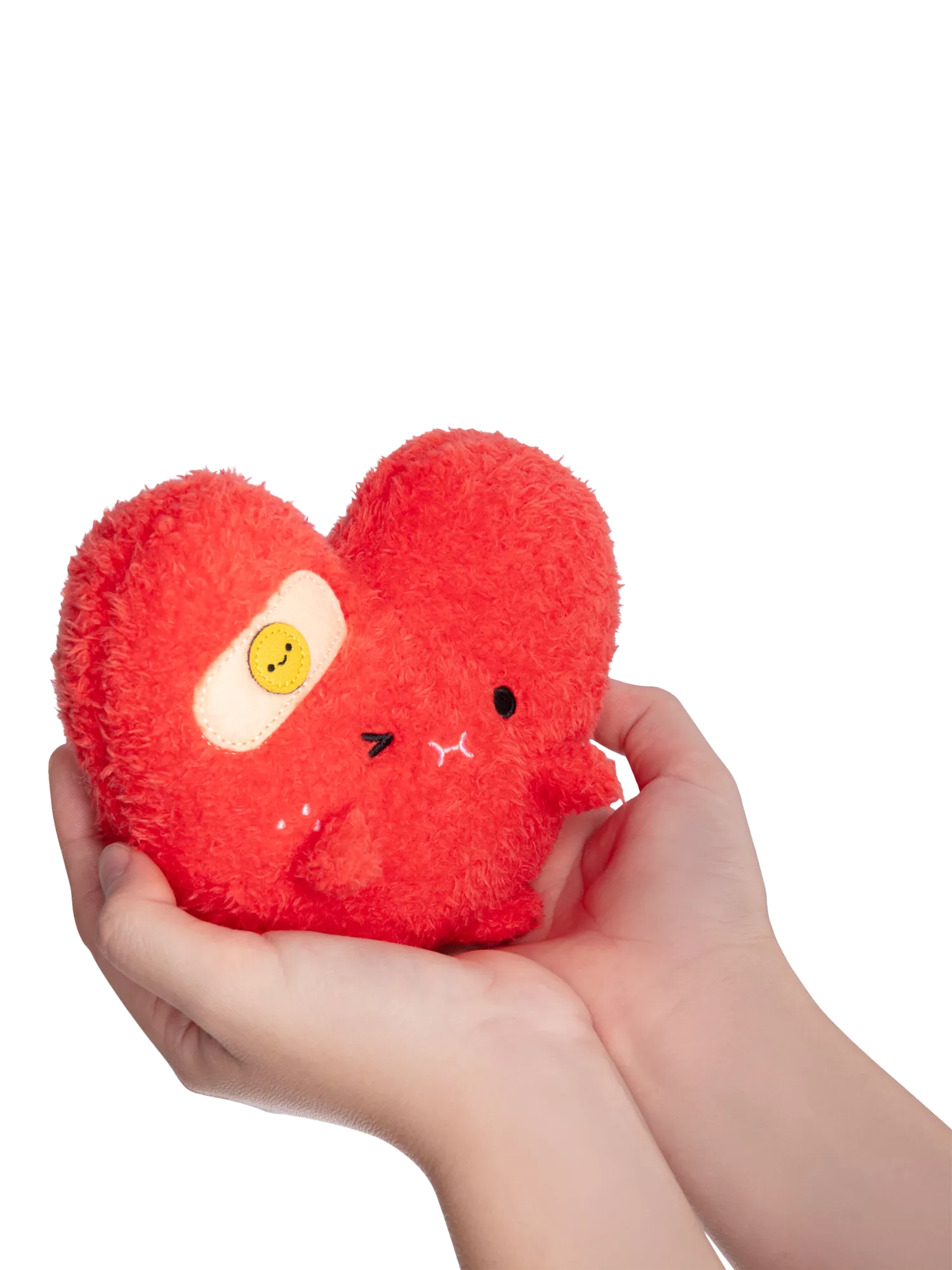 Noodoll Riceache heart-shaped soft toy with plaster - British product