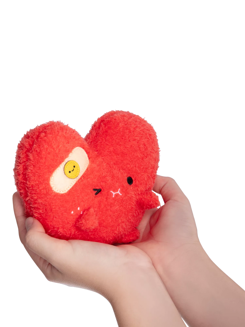 Noodoll Riceache heart-shaped soft toy with plaster - British product