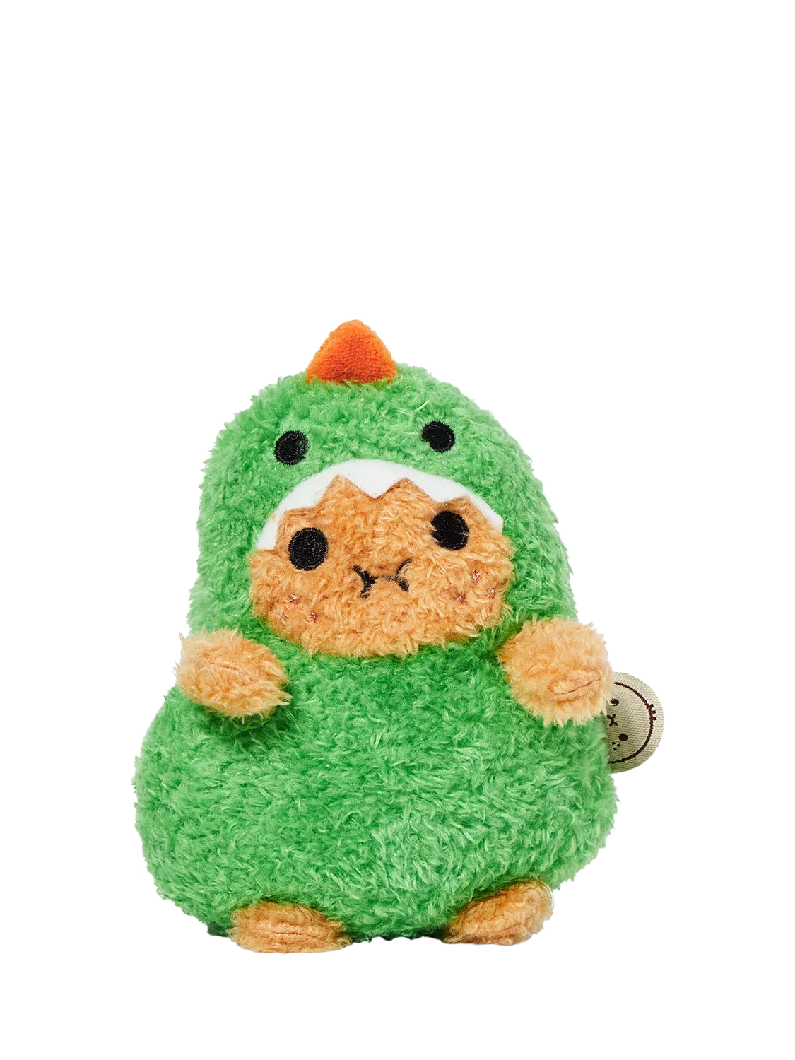 Noodoll Ricespud Ricedino soft toy, green dinosaur plush (British brand)