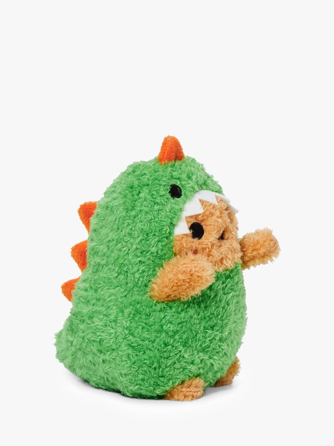 Noodoll Ricespud Ricedino soft toy, green dinosaur plush (British brand)