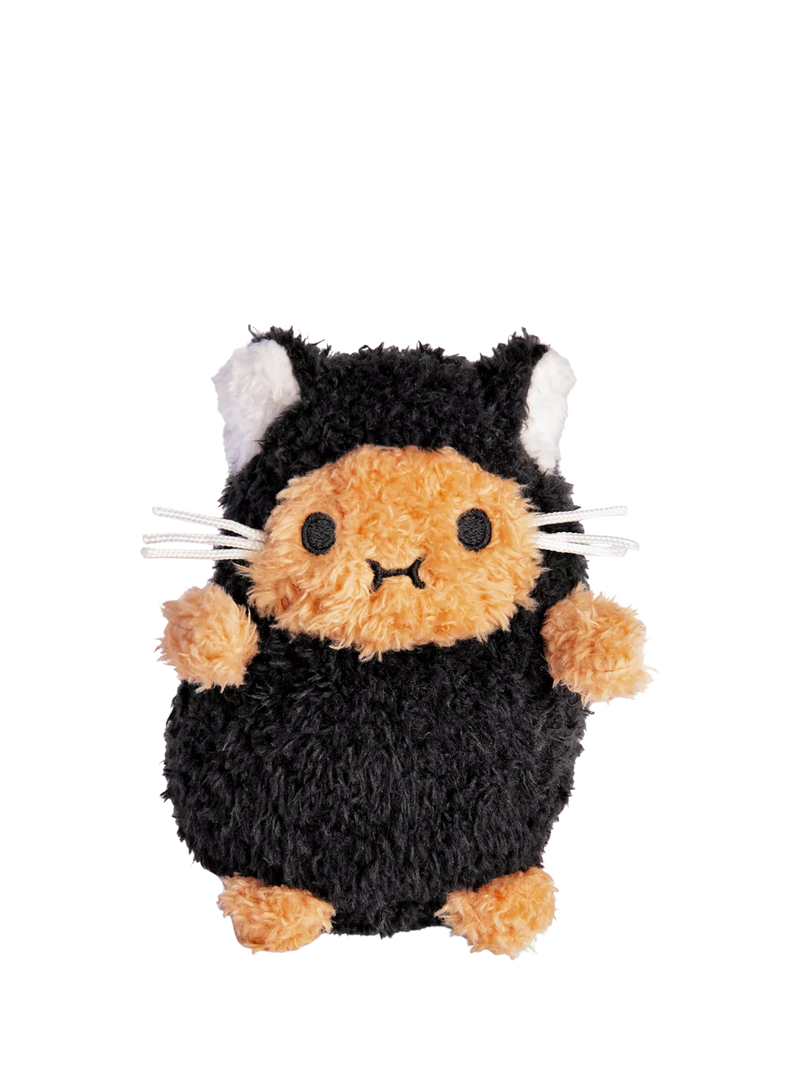 Noodoll Ricemonster Kitty black soft toy, imported from the UK