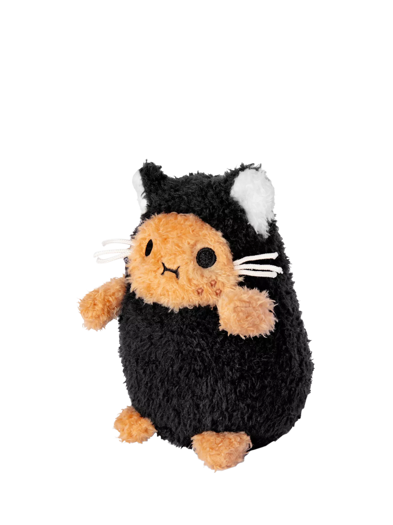 Noodoll Ricemonster Kitty black soft toy, imported from the UK