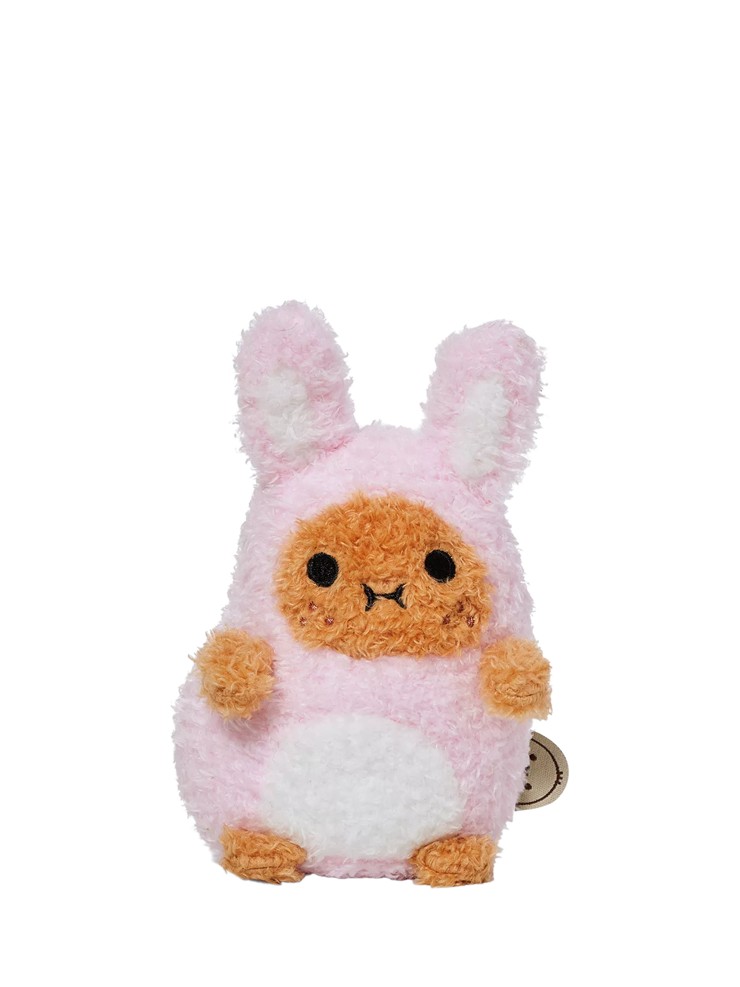 Noodoll Ricespud pink rabbit plush toy (British brand)