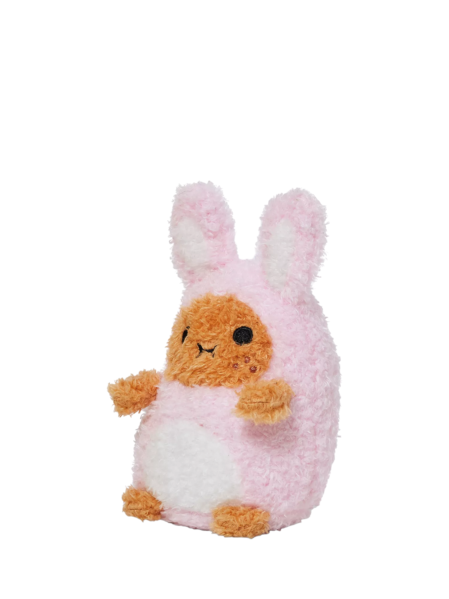 Noodoll Ricespud pink rabbit plush toy (British brand)