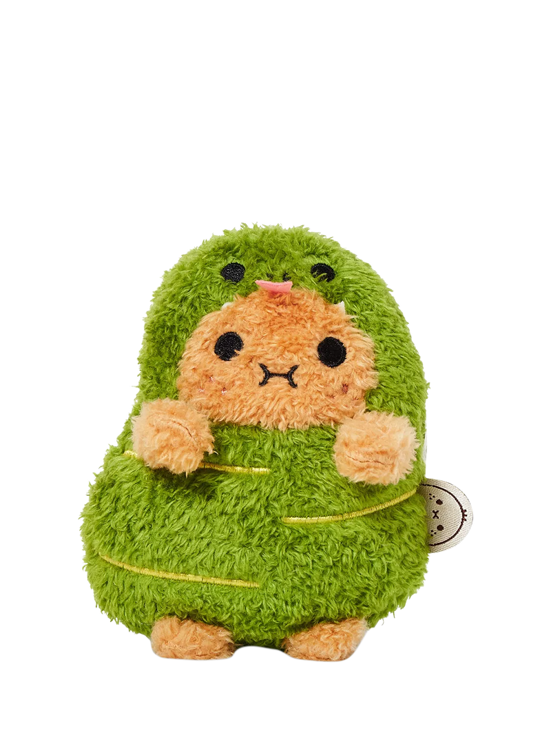 Noodoll Ricespud green snake soft toy 13cm - British product