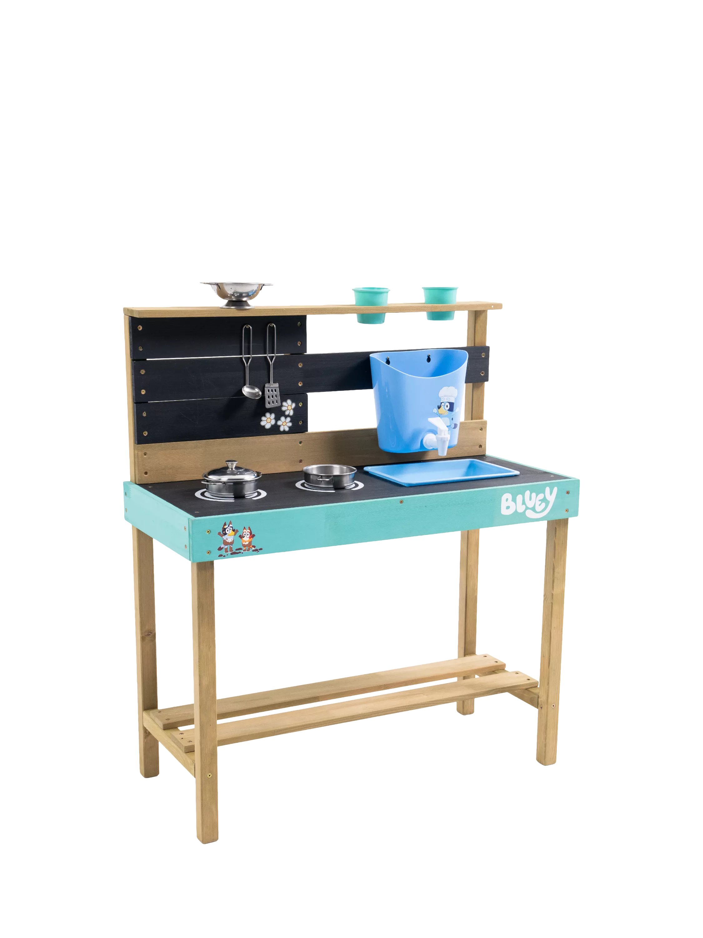 TP Toys Bluey wooden mud kitchen outdoor playset, imported from the UK