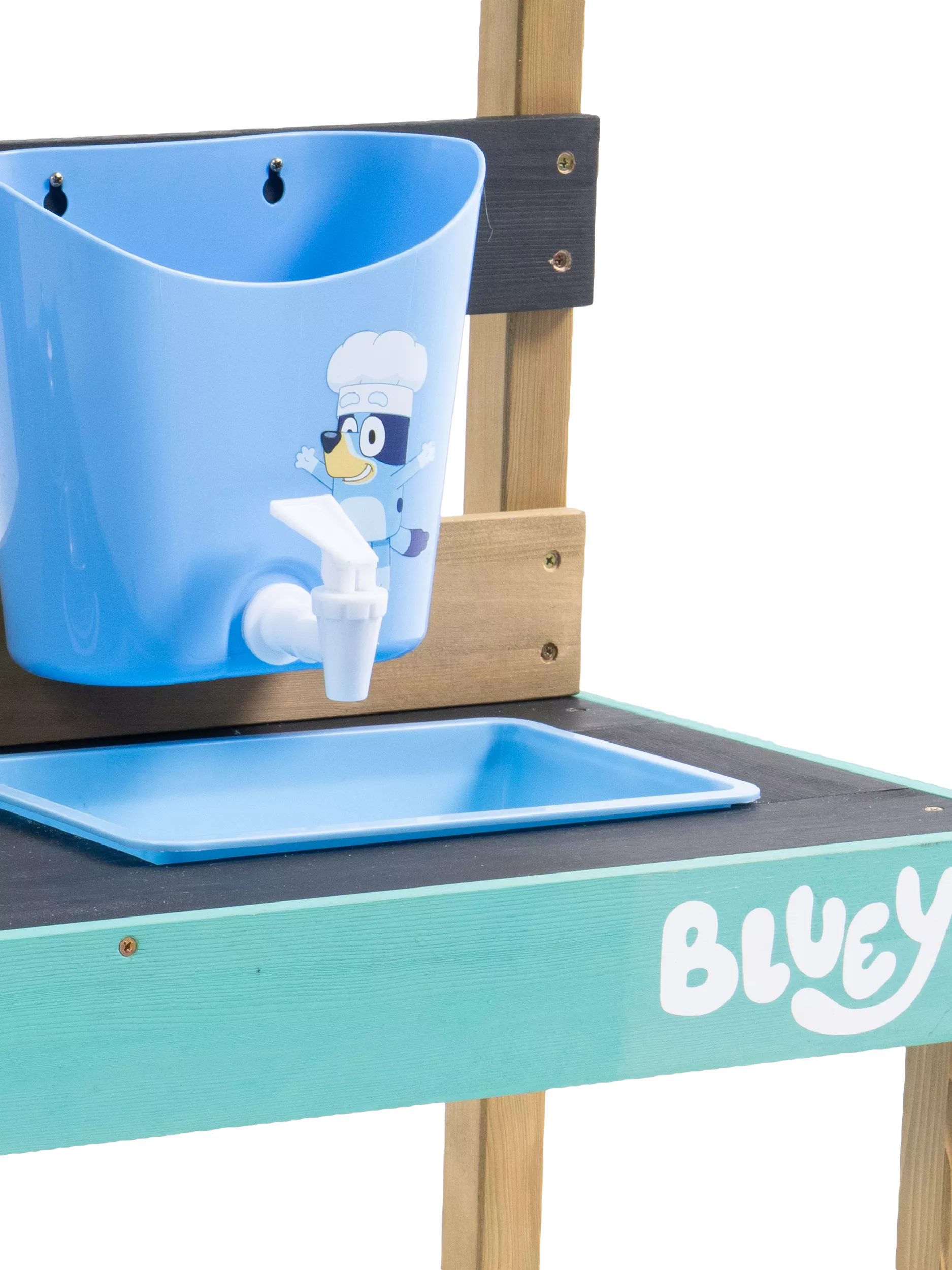 TP Toys Bluey wooden mud kitchen outdoor playset, imported from the UK