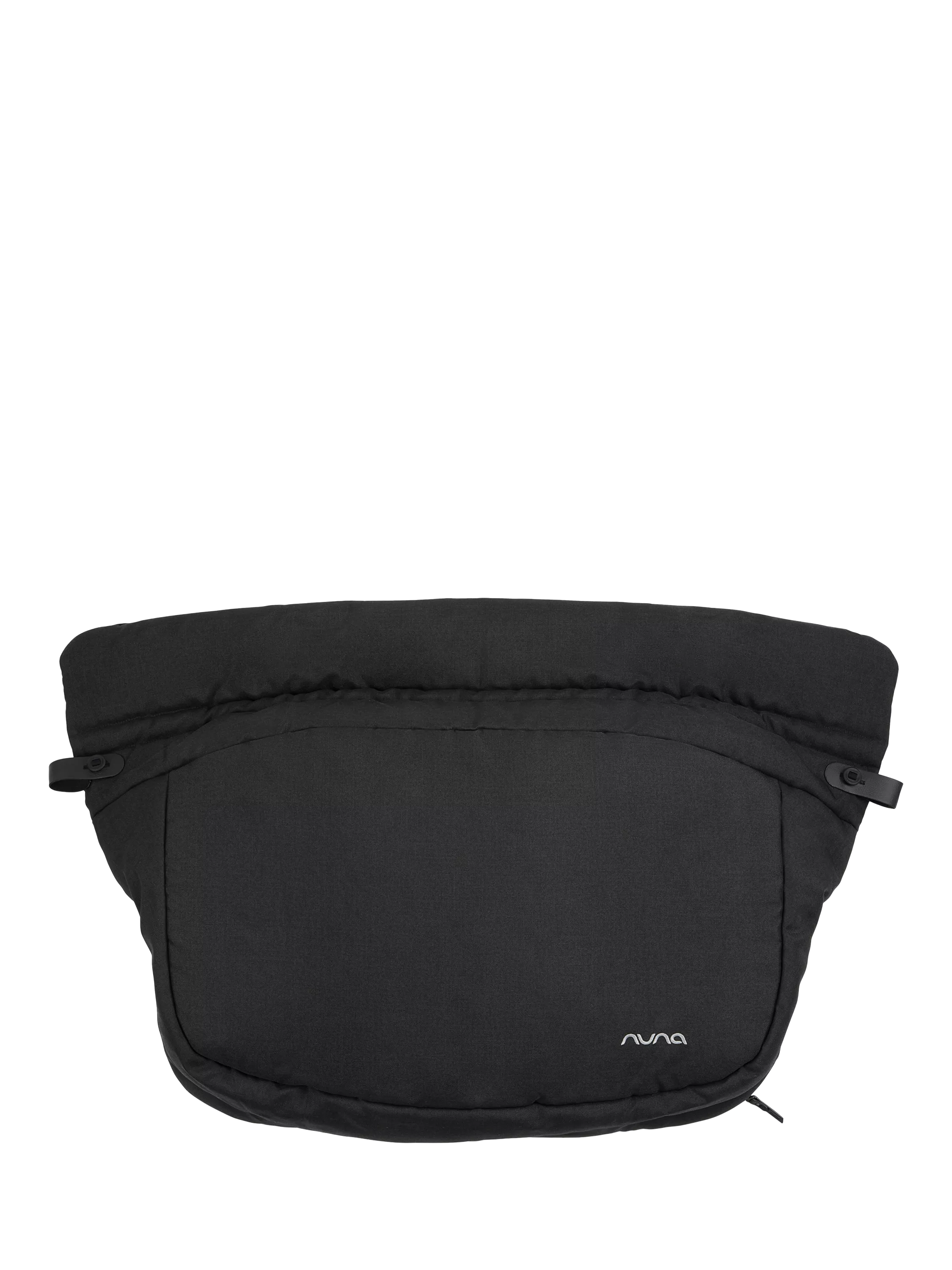 Nuna TRVL Dubl double pushchair footmuff in Caviar, UK version